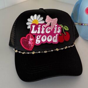 Life is Good Black cap